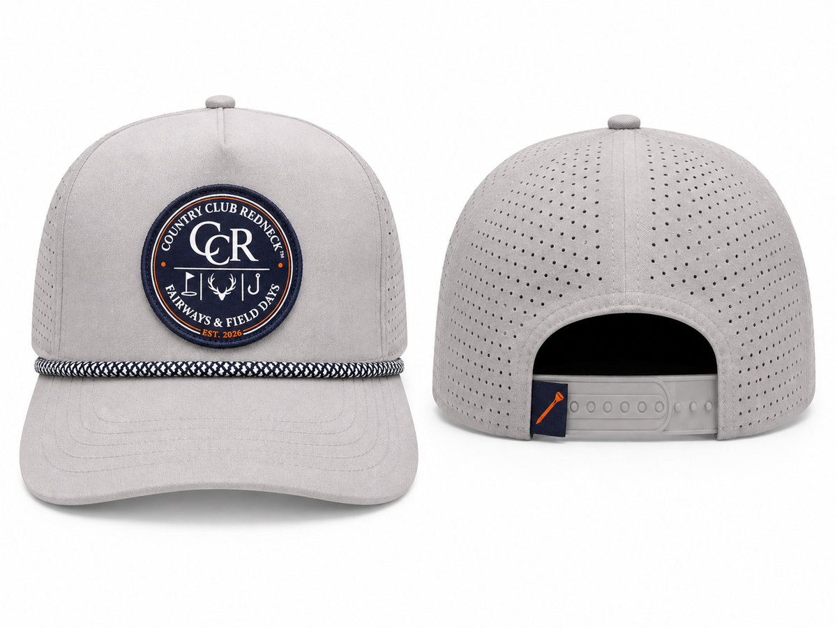 Country Club Redneck Performance Hat Grey